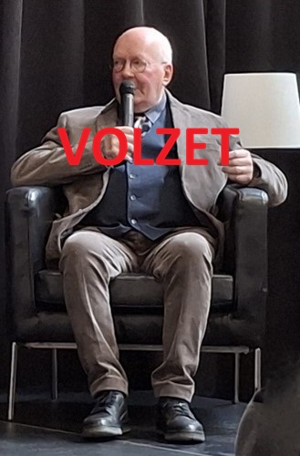 Pieter Jan Verstaete op de officiële voorstelling van zijn werkover Staf de Clerq in Antwerpen