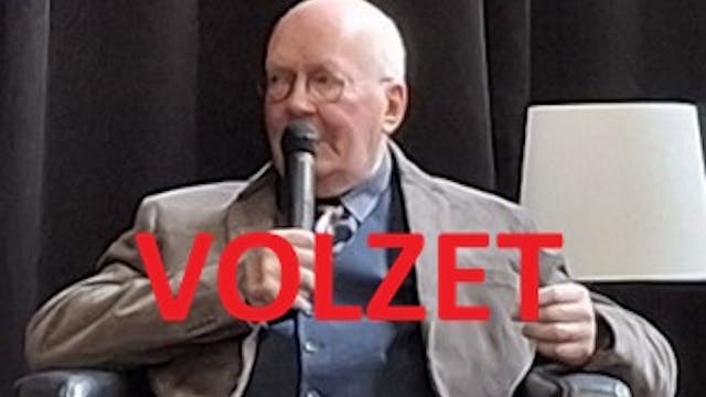 Pieter Jan Verstaete op de officiële voorstelling van zijn werkover Staf de Clerq in Antwerpen