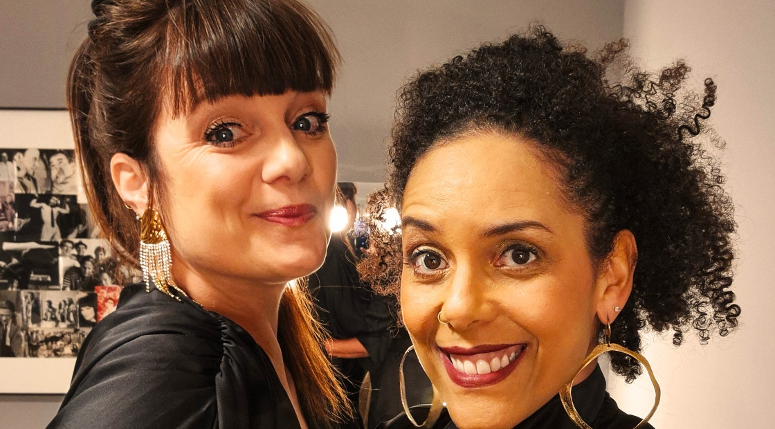 Elke Bruyneel en Chantal Kashala