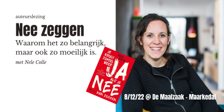 Lezing: Je krijgt zoveel meer JA als je NEE kan zeggen in Maarkedal