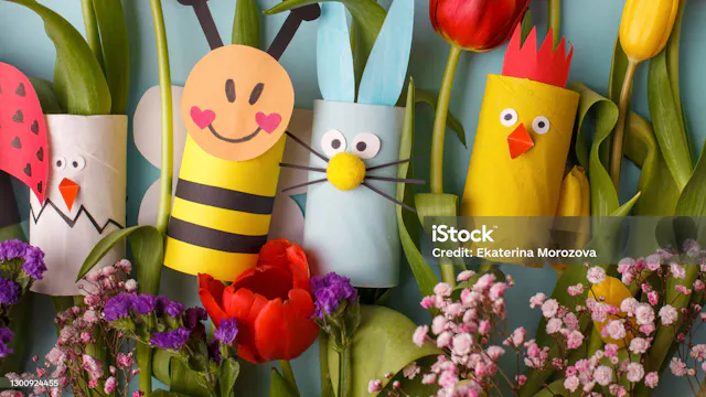 Lente bloemen knutselen