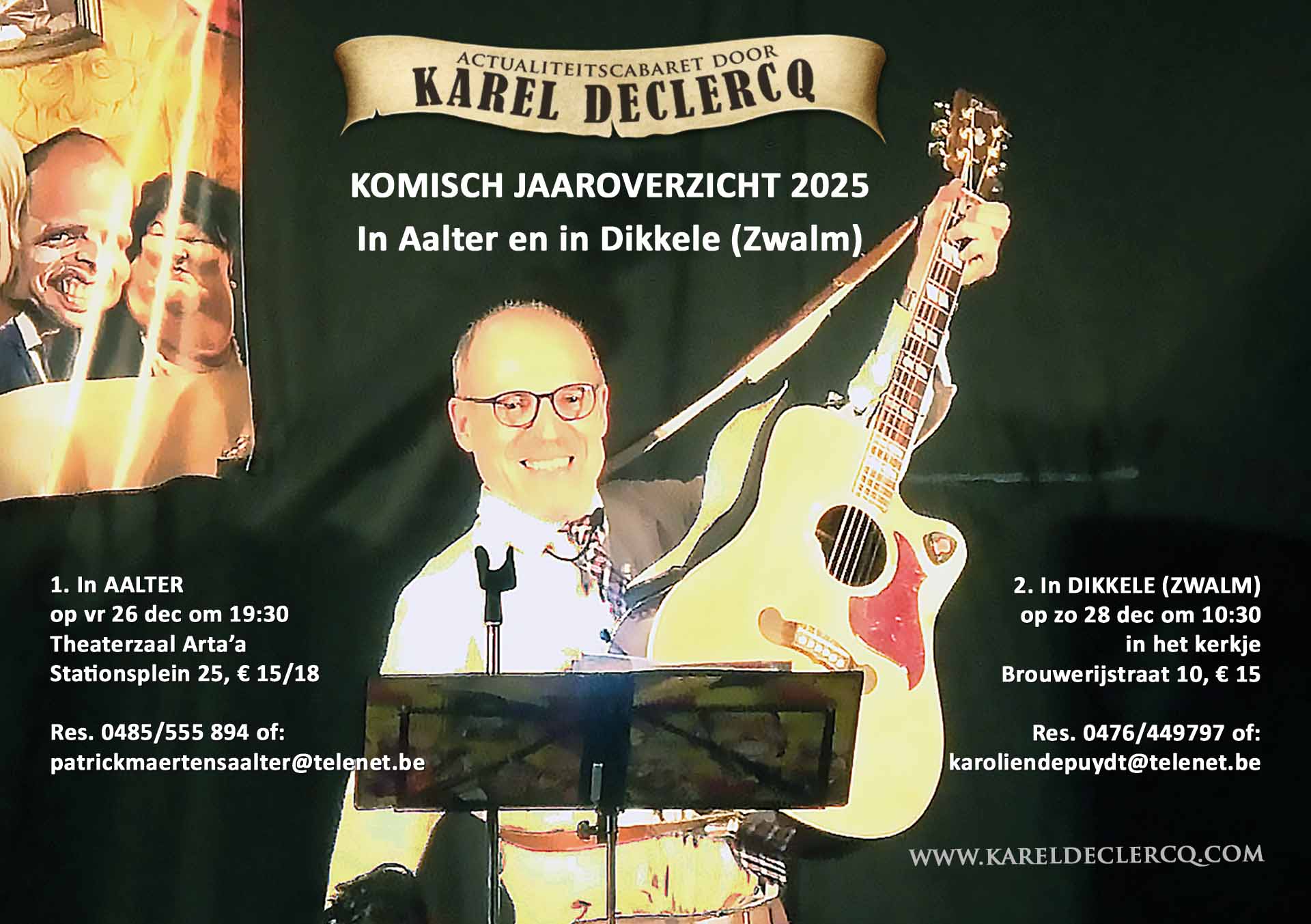 Affiche Karel Declercq - Komisch Jaaroverzicht 2025