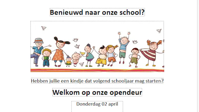 📢 Opendeuravond 2 april – VBS ’t Zwanenest Op zoek naar een warme, groene school met ervaringsgericht leren? Kom langs! Kan je niet op 2 april? Maak een afspraak via directie@vrijebasisschoolalveringem.be