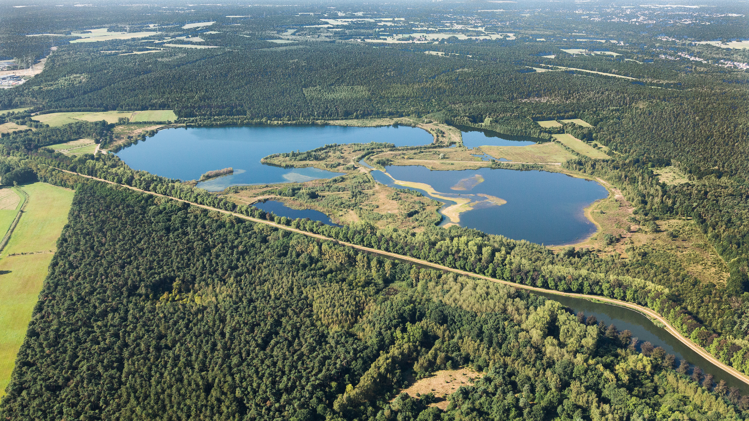 Bergerven vanuit de lucht