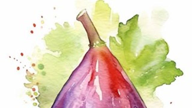 Aquarel groenten en fruit