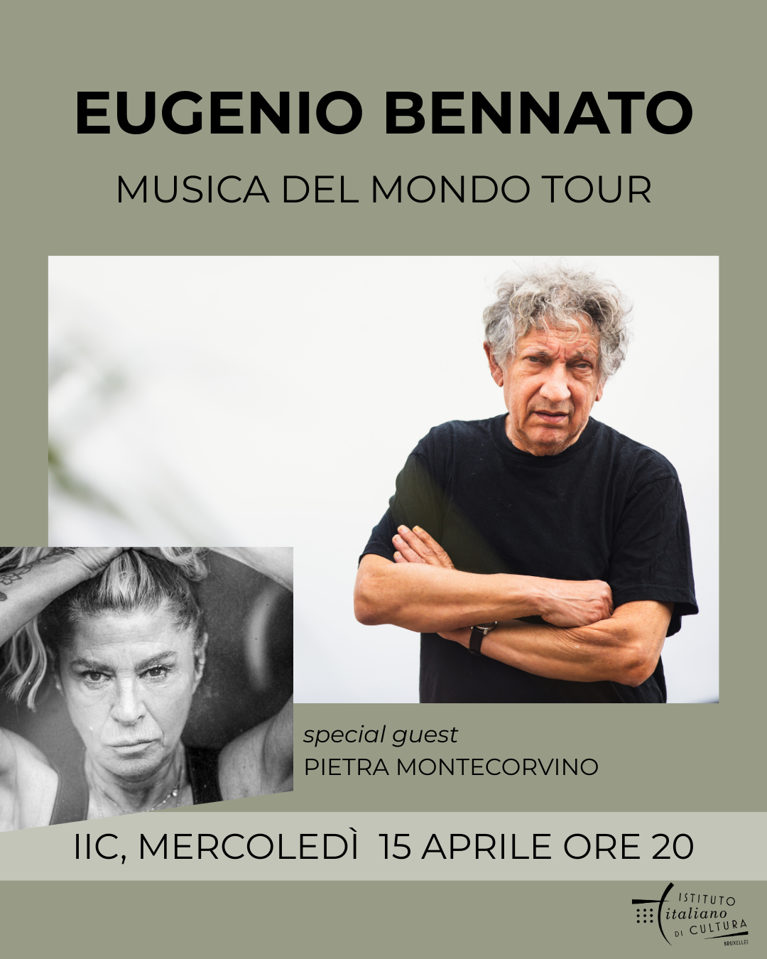 EUGENIO BENNATO IN CONCERTO: Musica del mondo Tour – Special Guest: Pietra Montecorvino