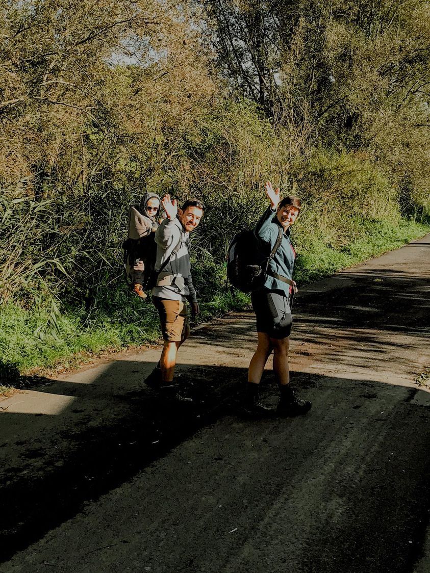 Spoorzoekers op wandel