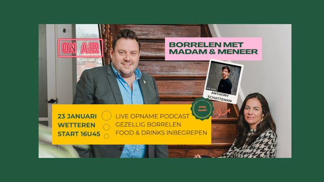 Borrelen met Mdm & Mr Company - Live podcast