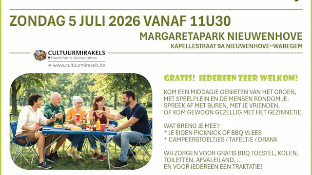 Picknick en bbq in 't Margaretapark