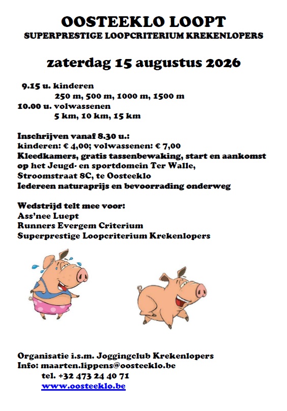 Flyer Oosteeklo loopt 2026