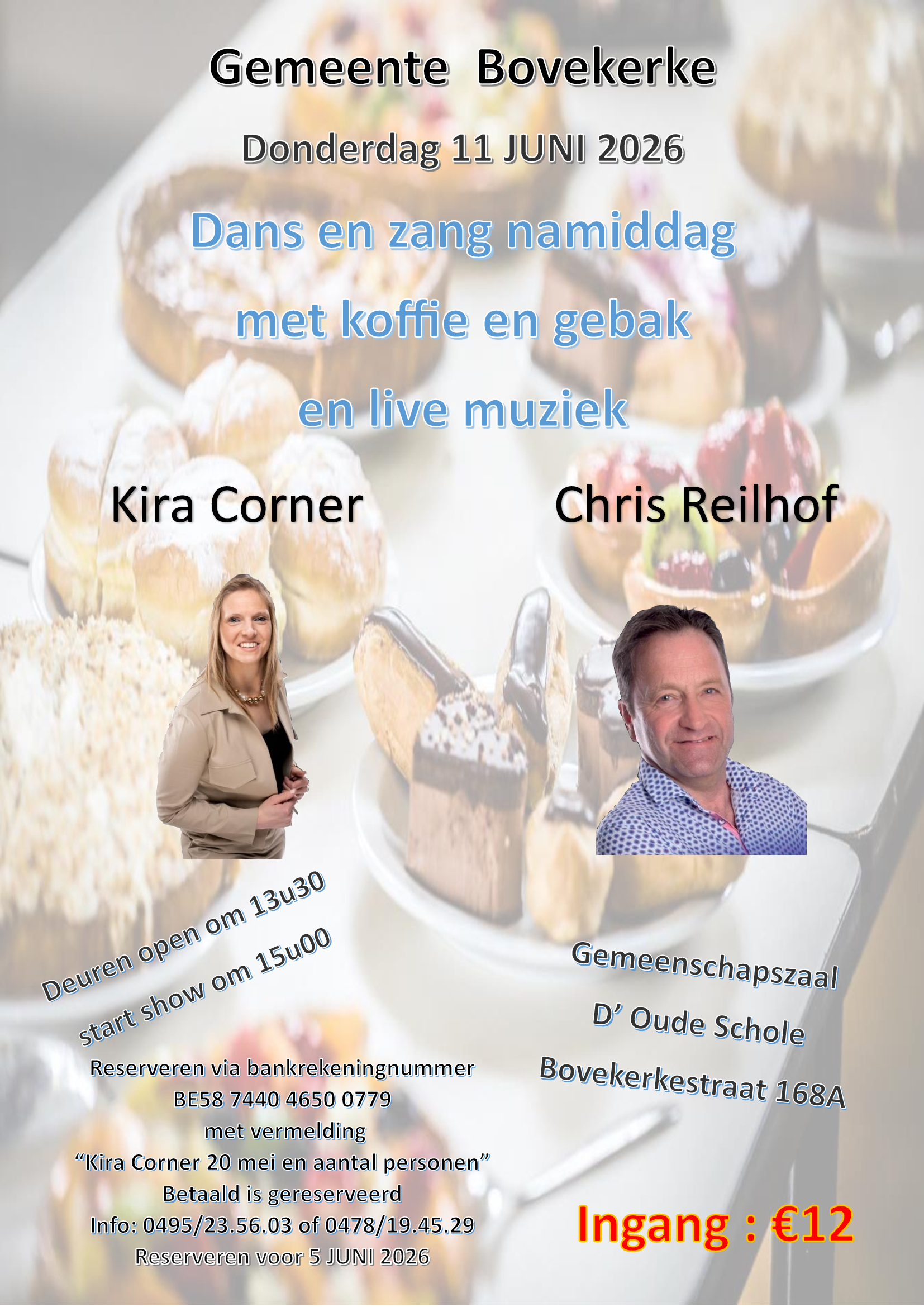 Dans en zangnamiddag met koffie en gebak