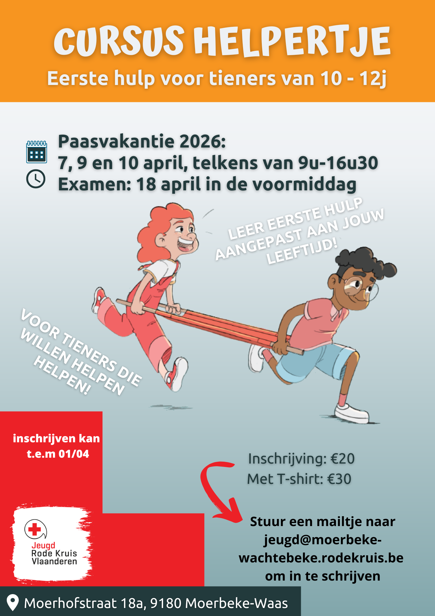 Voor tieners tussen 10 en 12 jaar die het tot eerstehulpexpert willen schoppen, is er de uitgebreide cursus Helpertje.