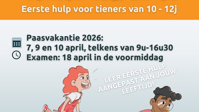 Voor tieners tussen 10 en 12 jaar die het tot eerstehulpexpert willen schoppen, is er de uitgebreide cursus Helpertje.