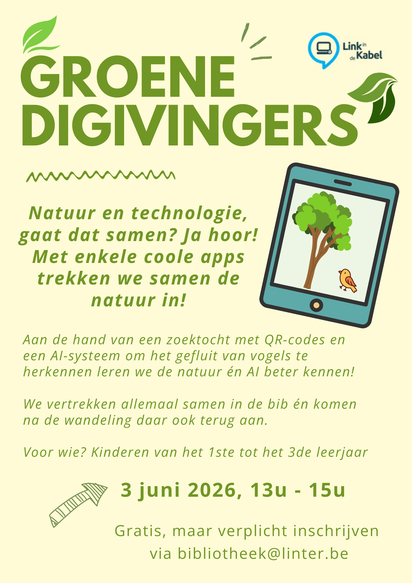 Groene digivingers