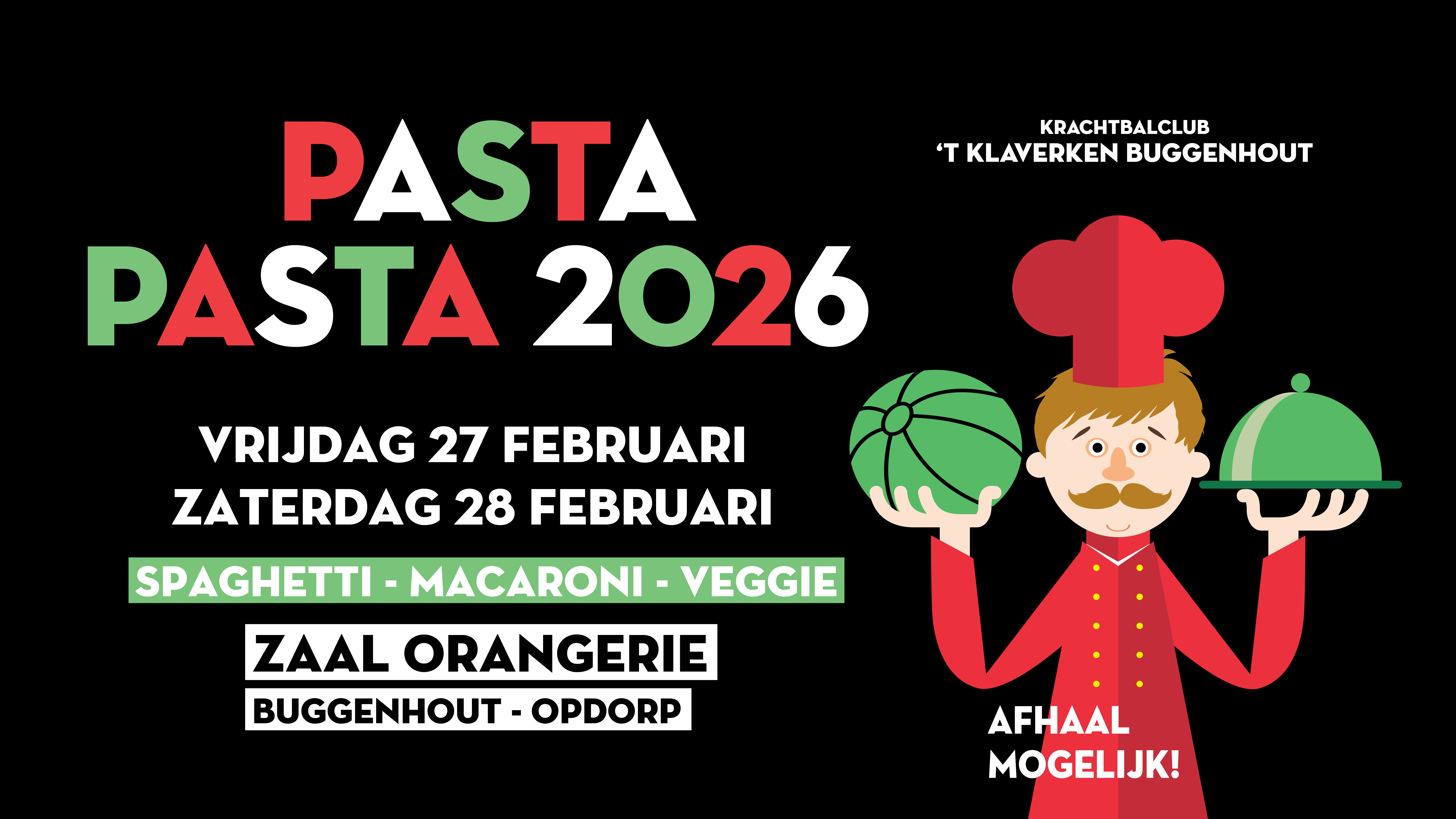 Pasta Pasta Eetfestijn 't Klaverken Buggenhout