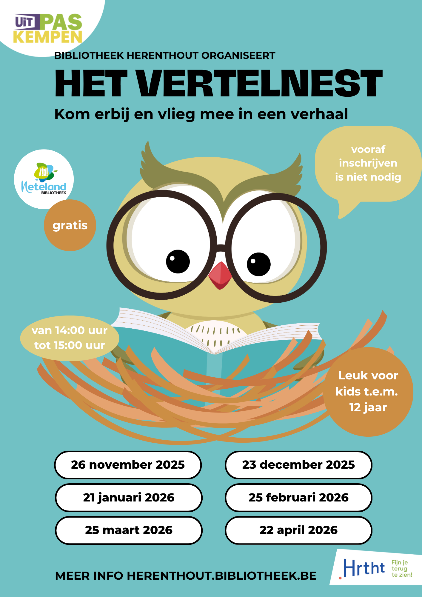 voorleesnest flyer