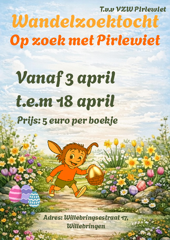 Wandelzoektocht Van 3-18 April