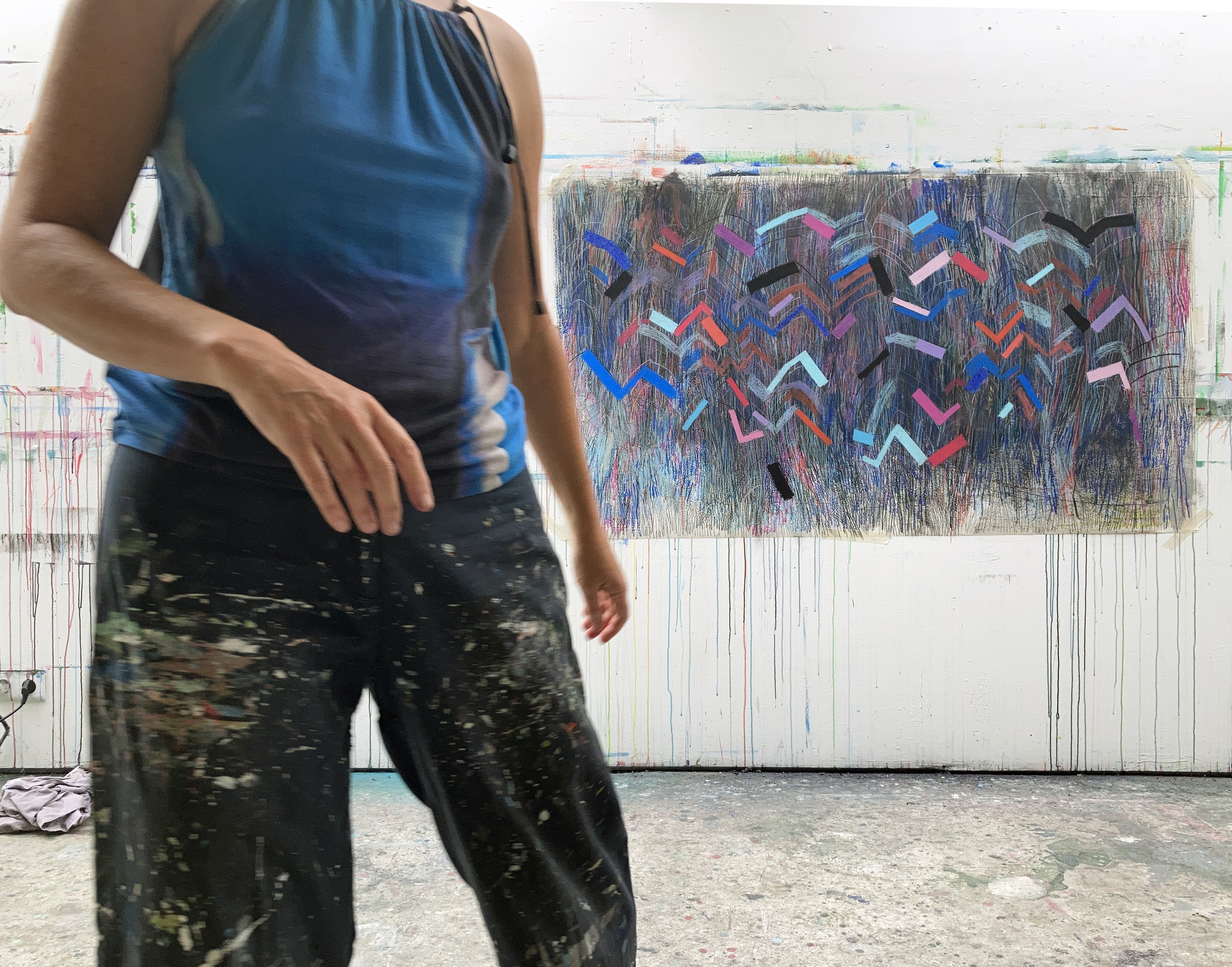 Marie Verdurmen in het atelier