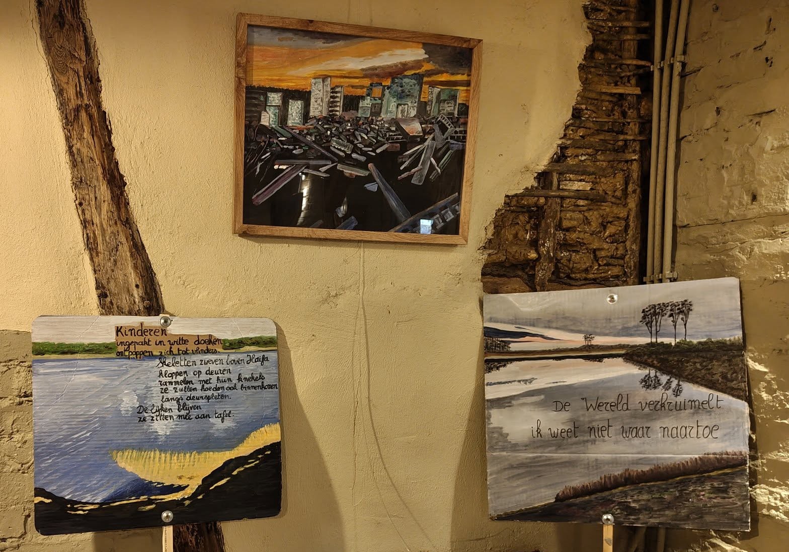 Vernissage - EXPO Schilderijen & gedichten van Jef Lingier