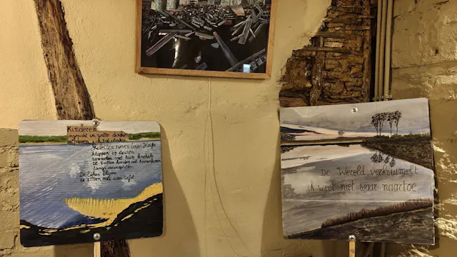 Vernissage - EXPO Schilderijen & gedichten van Jef Lingier