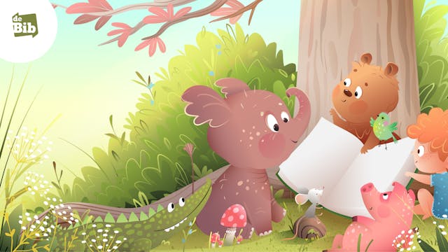 vertelmoment tijdens de Jeugdboekenmaand