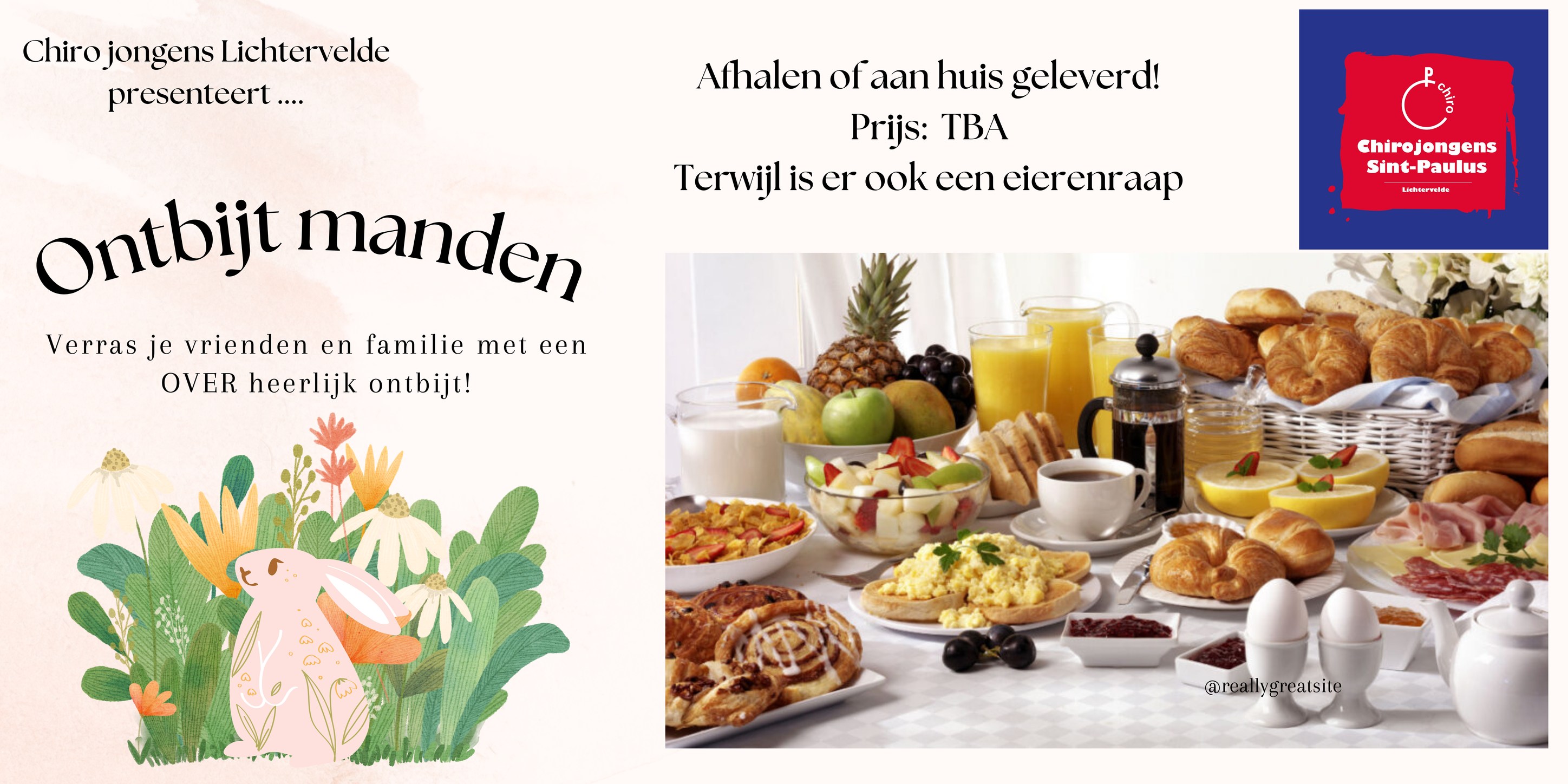 Affiche paasontbijtmanden