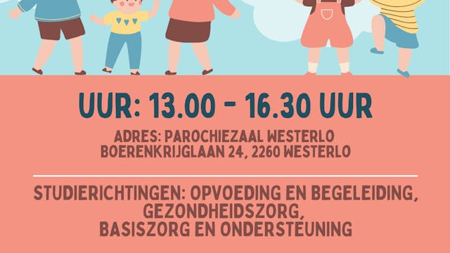 Hierbij de uitnodiging van onze jobbeurs. Wees welkom om kennis te maken met onze stageplaatsen, jobs in de zorg, jobstudenten, vdab... en onze richting 7 Zorgkundige!