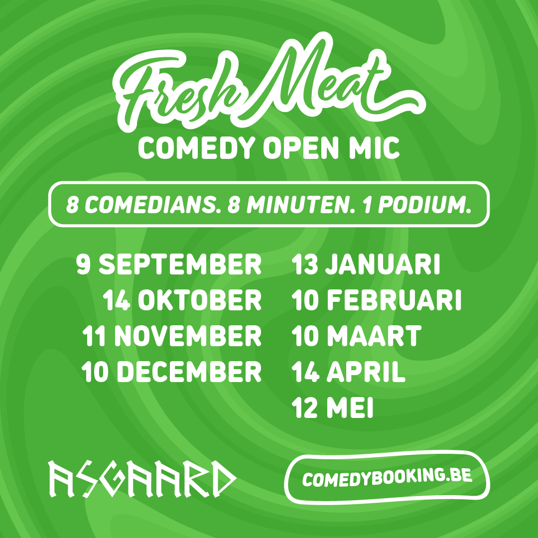 Fresh Meat Comedy Open Mic bij Asgaard in Gentbrugge