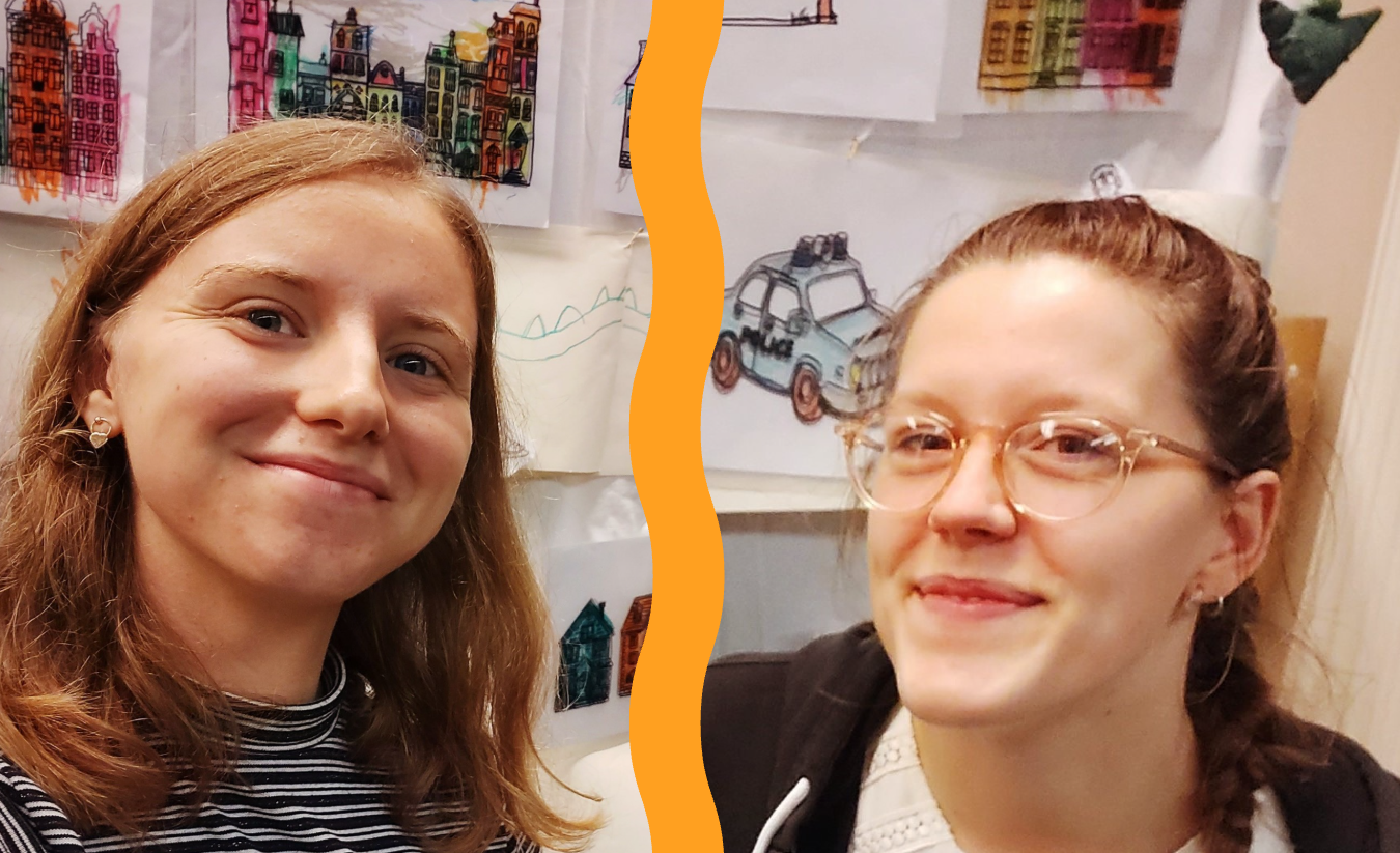 voorleesduo Lieze en Dafne