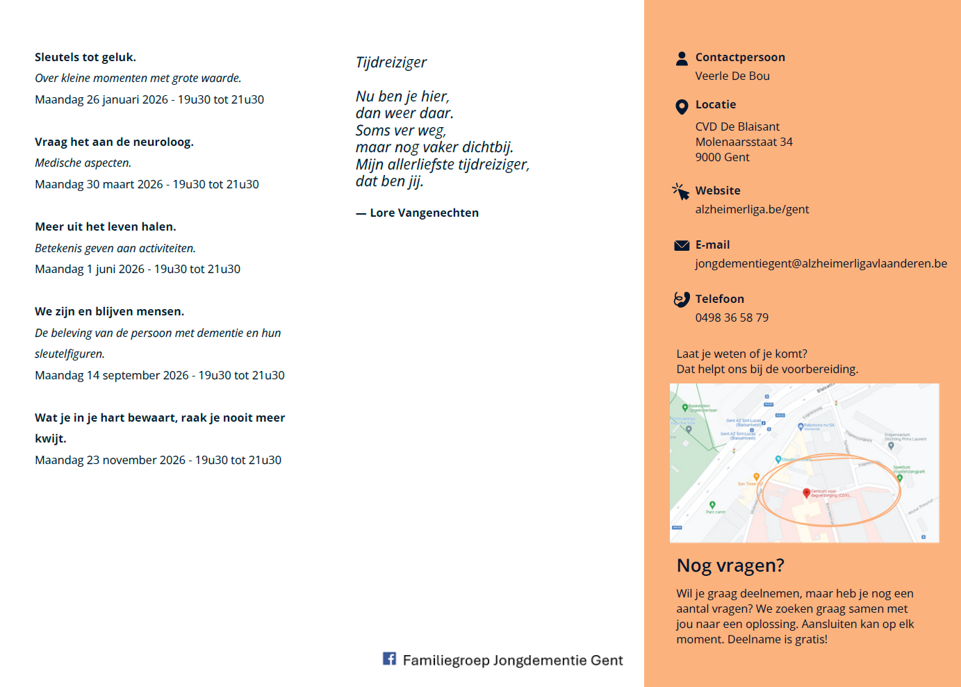 Uitnodiging Familiegroep jongdementie 2026