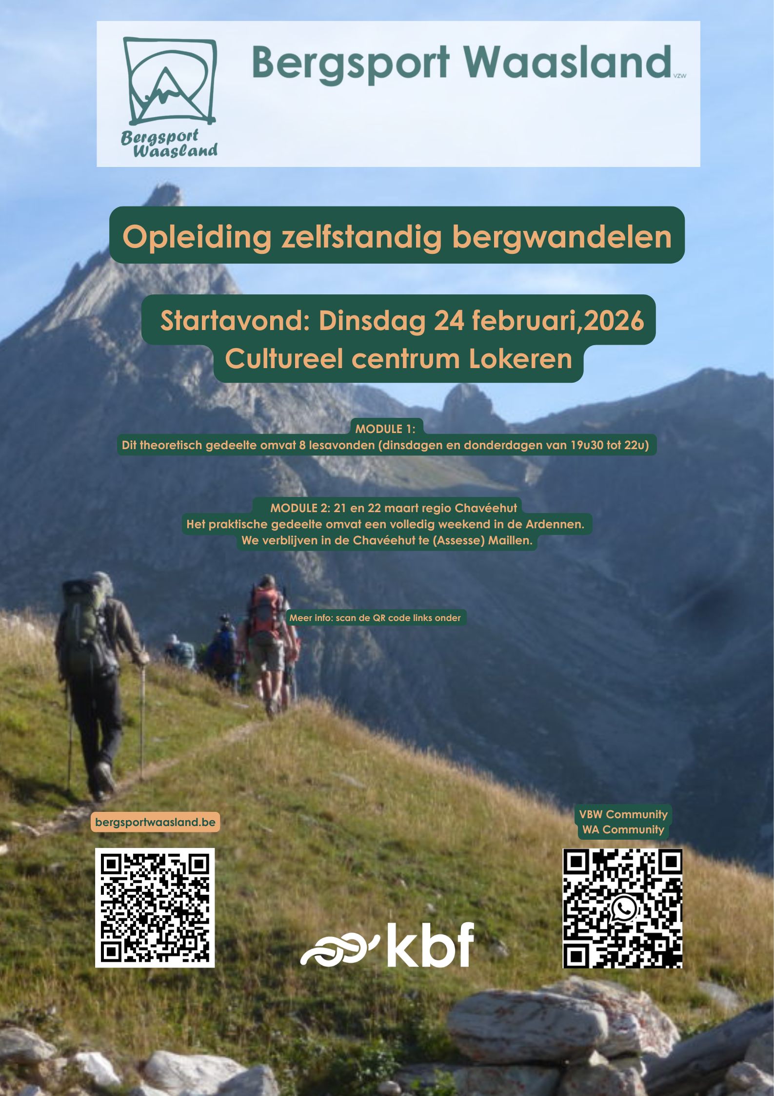 Opleiding Zelstandig Bergwandelen