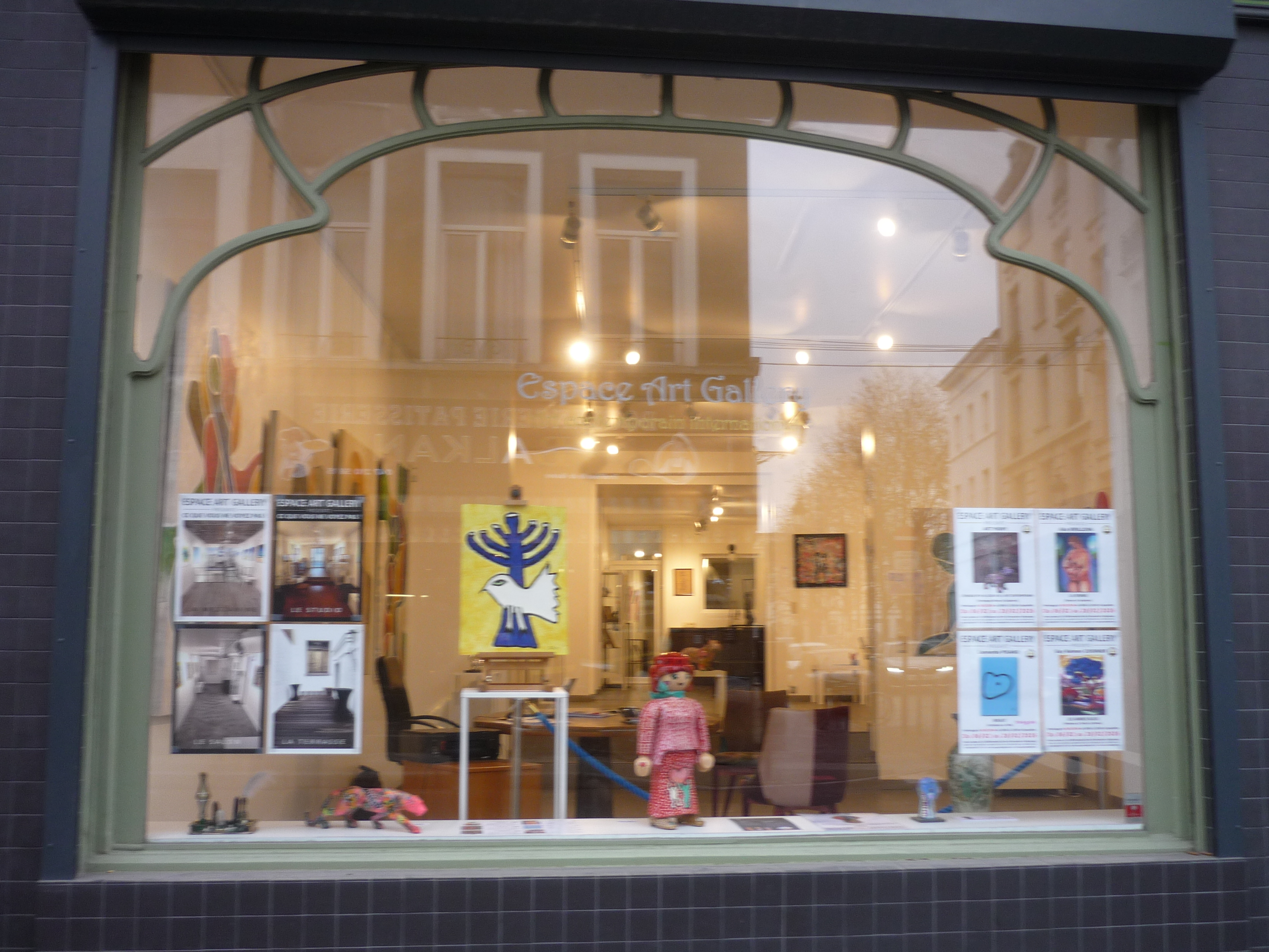 Vitrine de la galerie