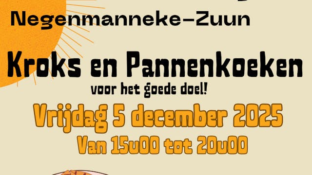 kroks en pannenkoeken voor het goede doel