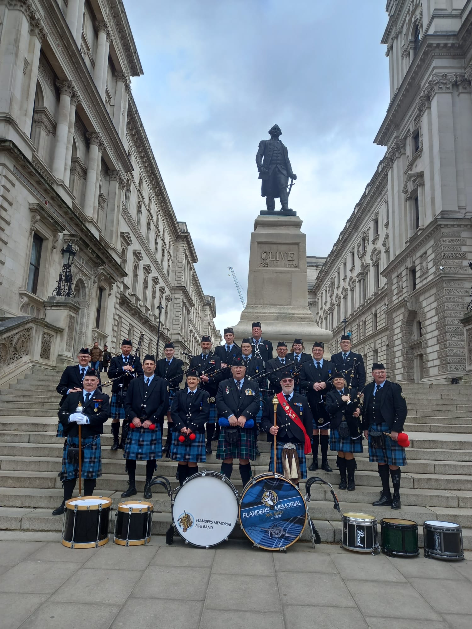 Flanders Memorial Pipe Band tijdens ons jaarlijks optreden te Londen 