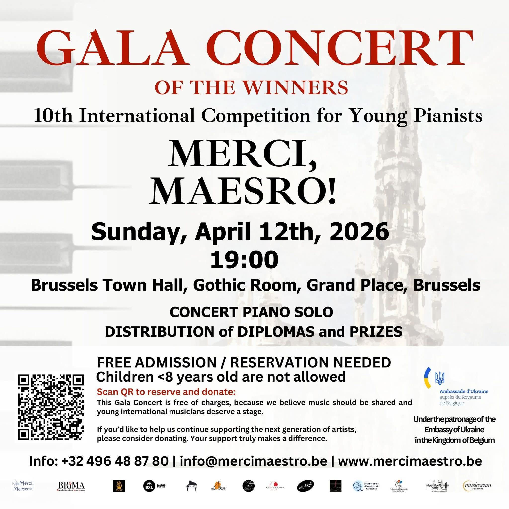 Gala Concert of the Winners - 10th International Piano Competition "Merci, Maestro!" 2026