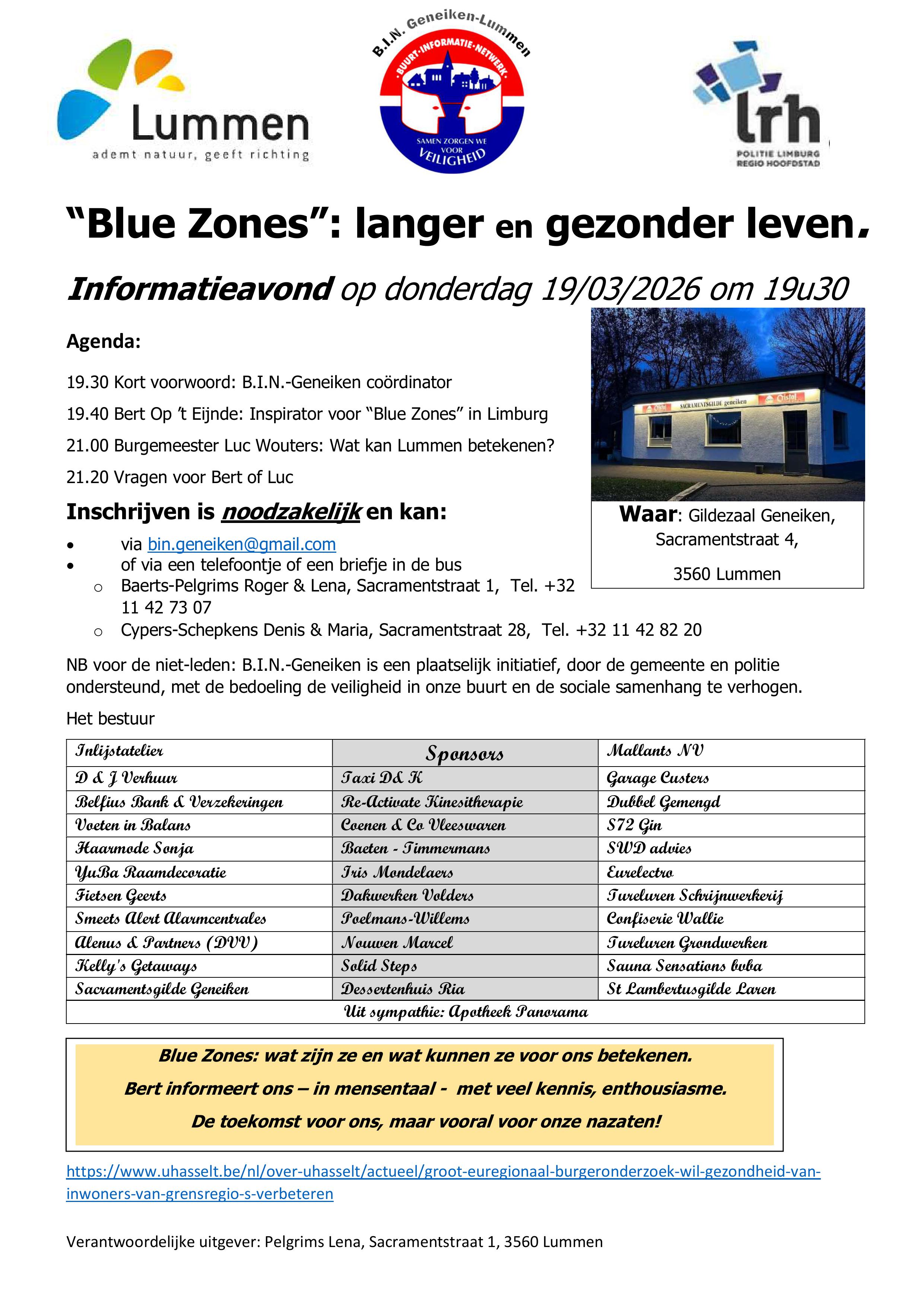 Blue Zones Affiche