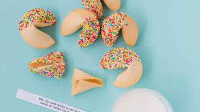 Geluk schuilt in een klein koekje