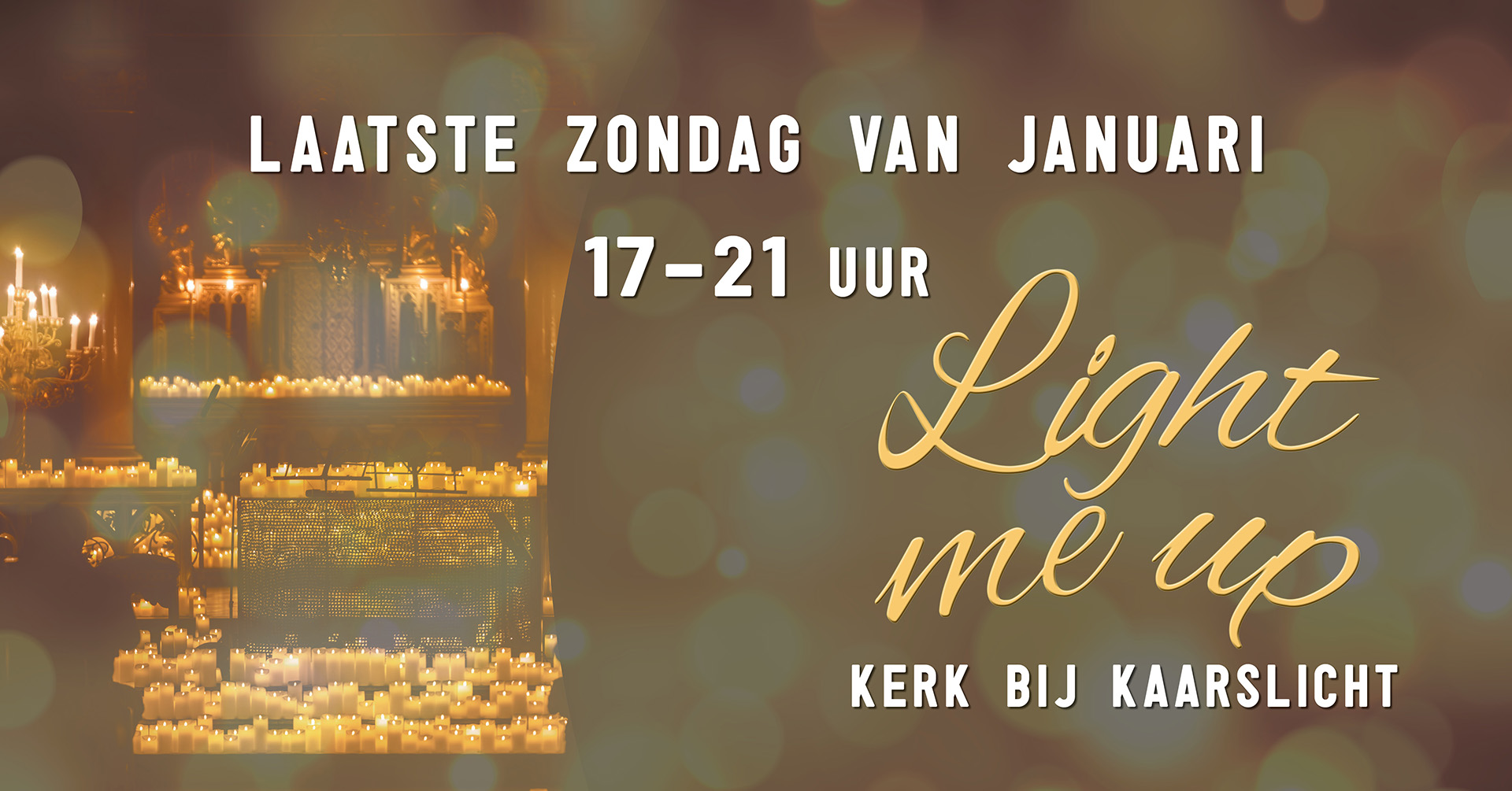 Light me up - kerk Vucht bij kaarslicht
