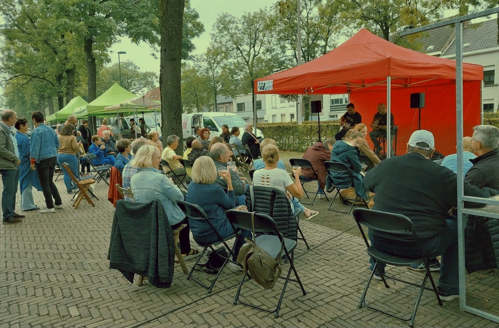Optreden op de Boerenmarkt Kaprijke