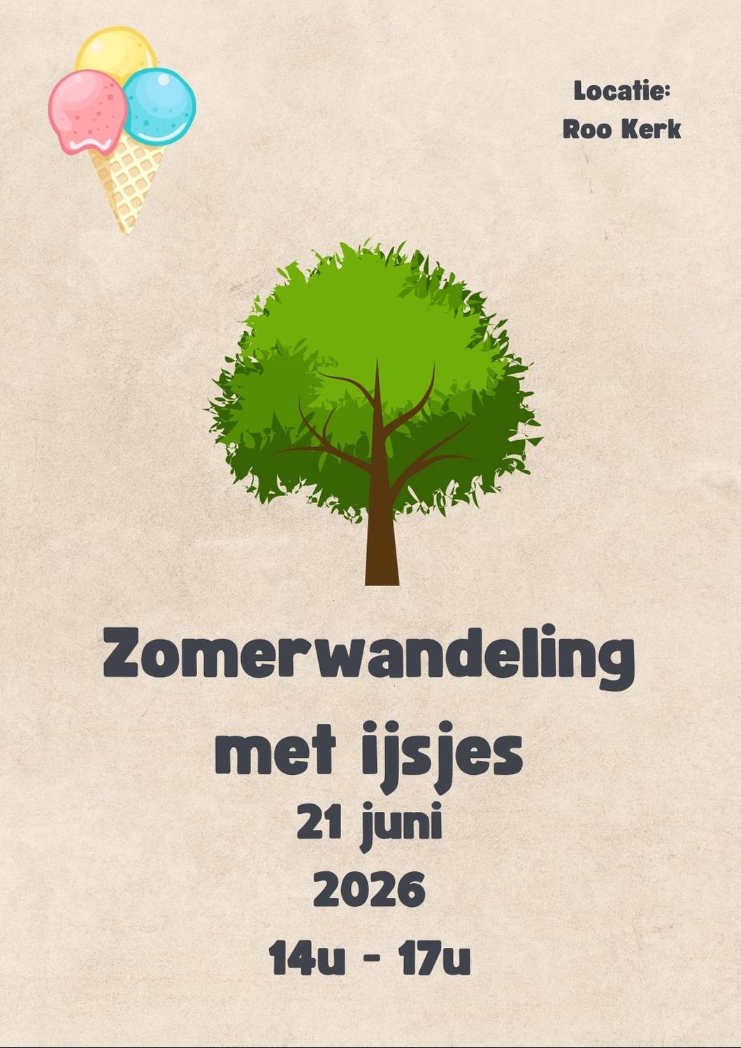 zomerwandeling met ijsjes