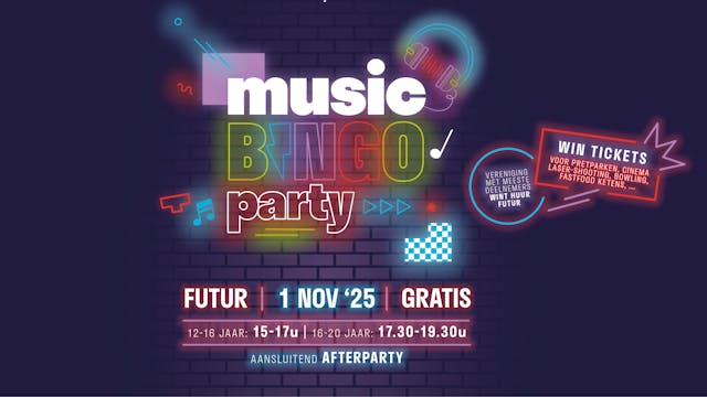 Muziekbingo affiche
