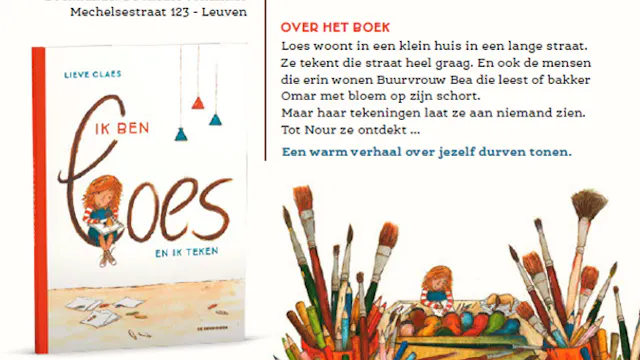 Uitnodiging boekpresentatie "Ik en Loes en ik teken" - Lieve Claes