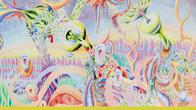 Mauritz Verlinden, Landschap onderwater, 96 x 64 cm, 2024