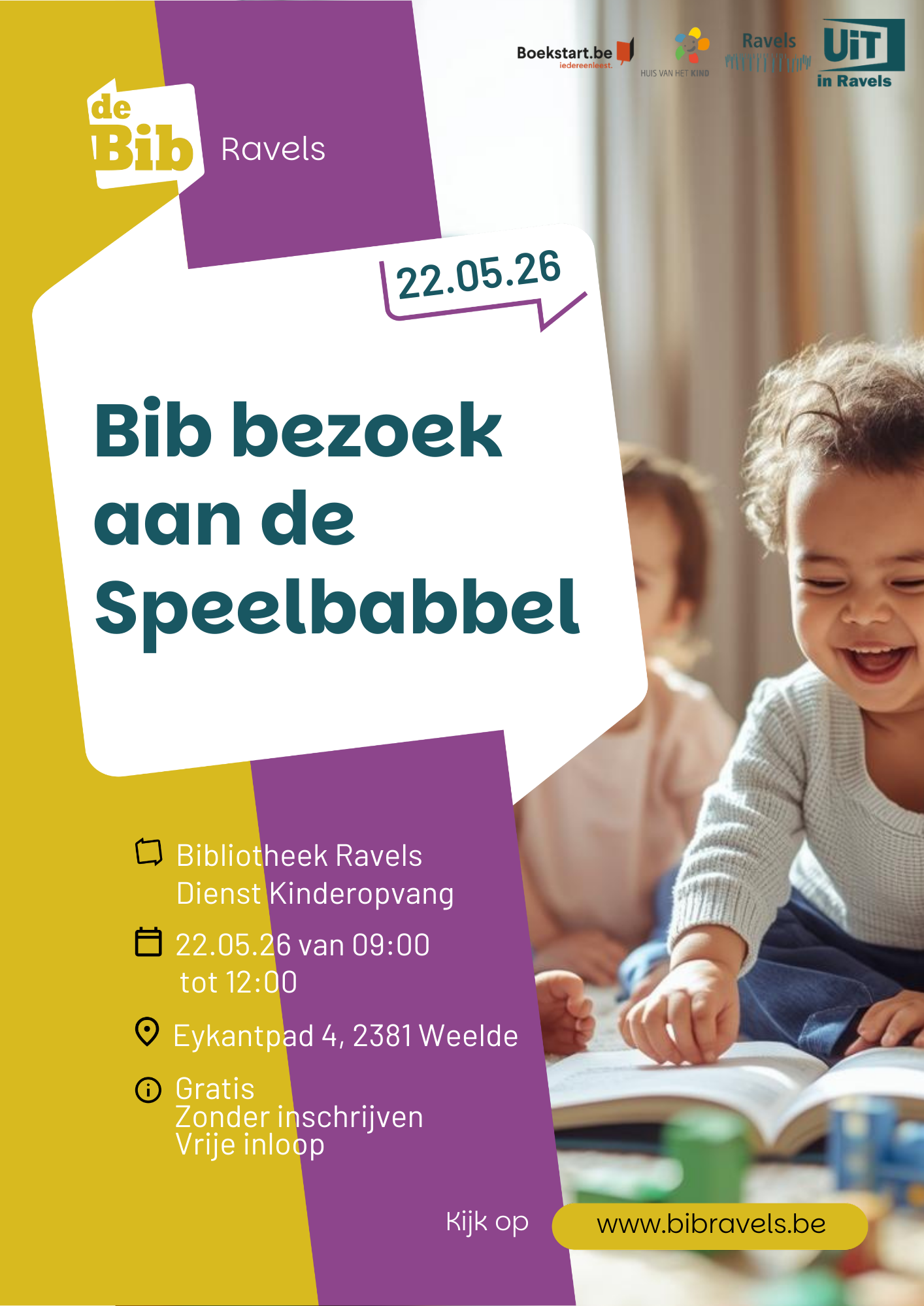 Bib bezoek aan de speelbabbel