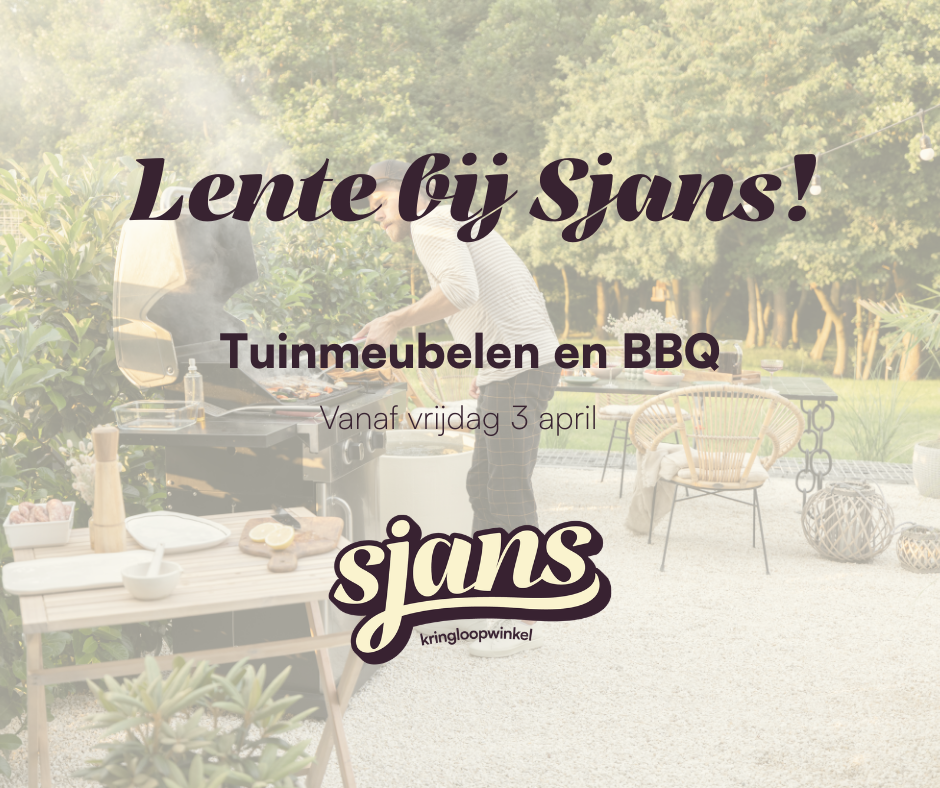 Tuinmeubelen & BBQ bij Sjans kringloopwinkel