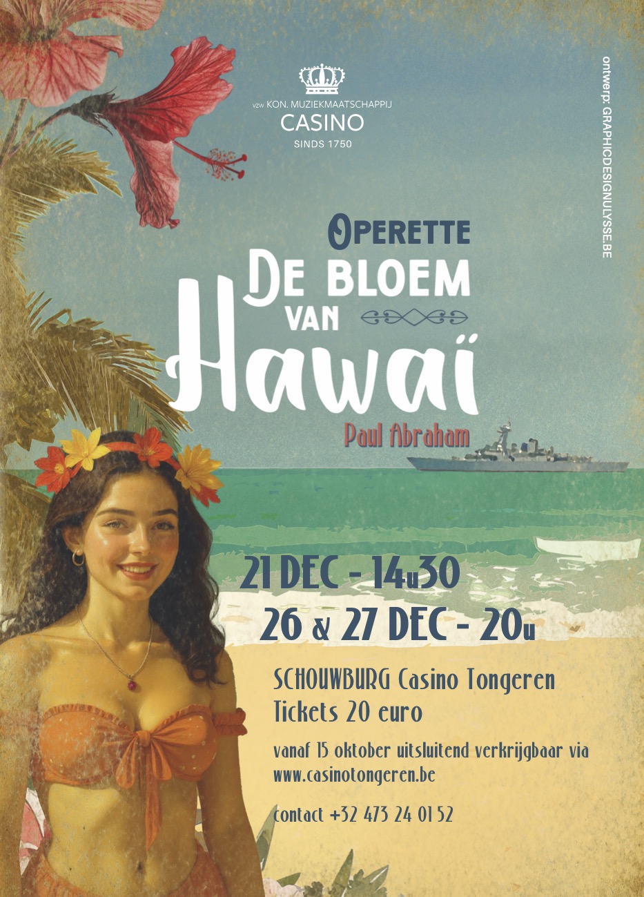 affiche bloem van hawaï