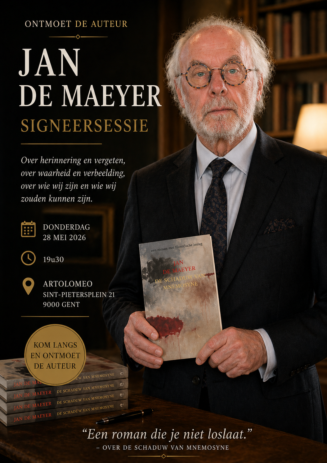 Boekvoorstelling. Jan De Maeyer