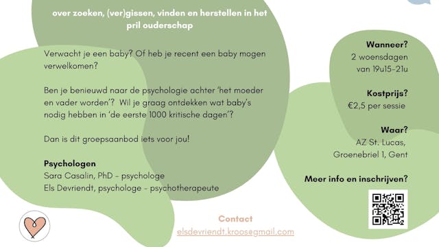 wegwijzers in het pril ouder(land)schap