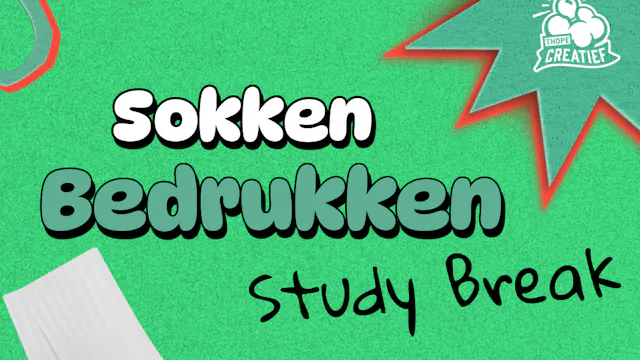 Afbeelding Study break kousen bedrukken