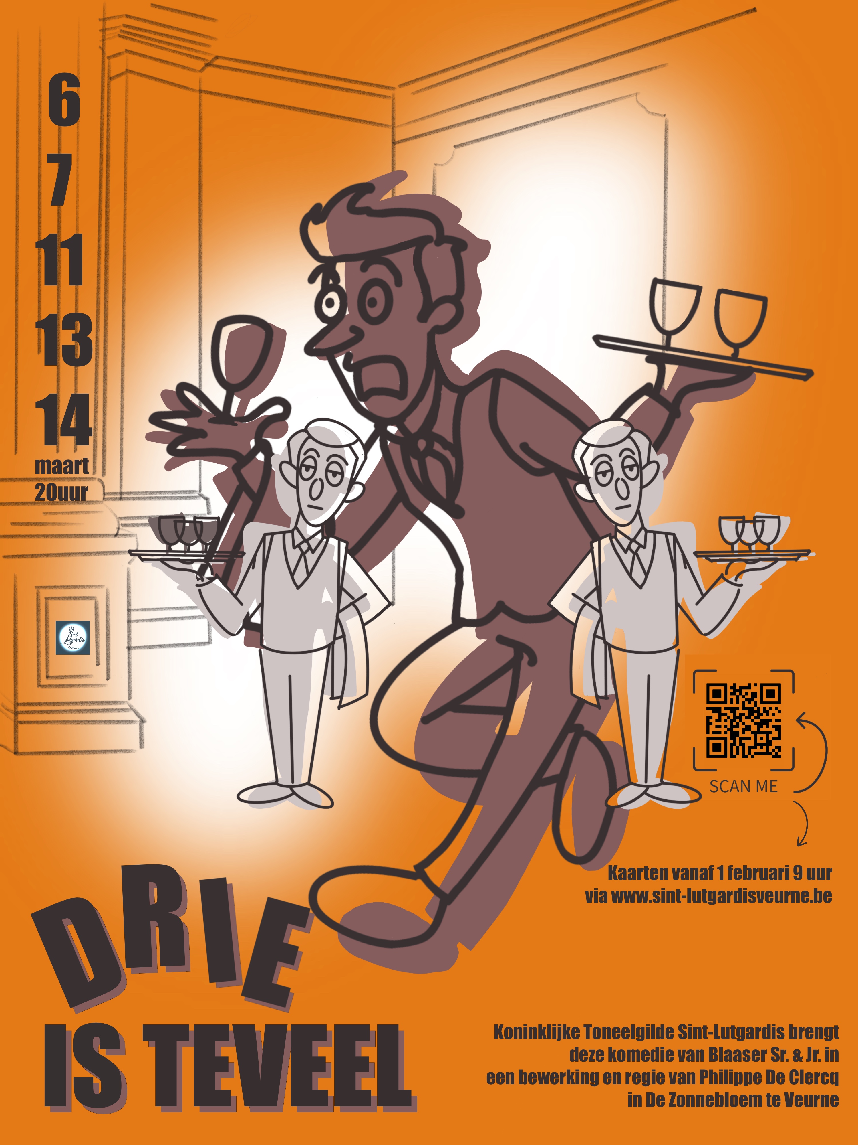 Drie is teveel in Veurne